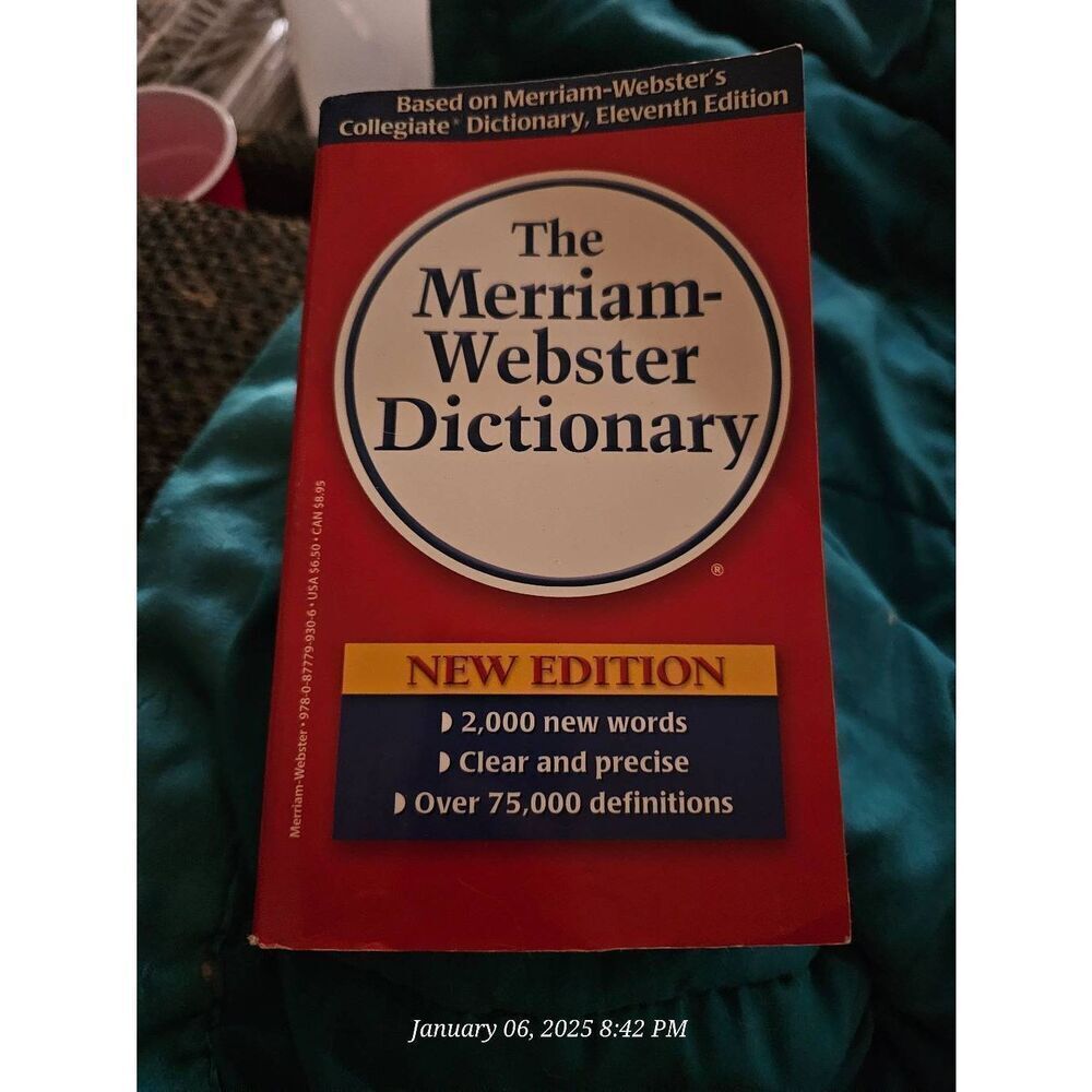 Merriam-webster dictionary new edition isbn 9780877799306